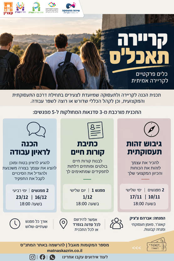 תמונת מופע: קריירה תכל'ס